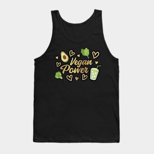 Vegan power design gift idea Tank Top